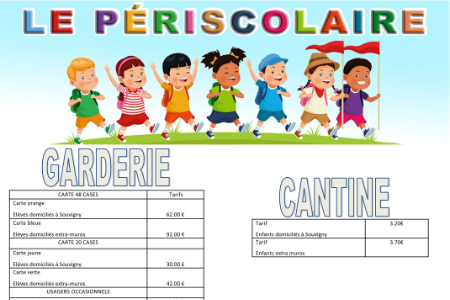 Périscolaire, Garderie – Cantine