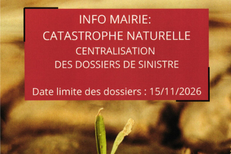 Sécheresse, sinistre dépôt des dossiers