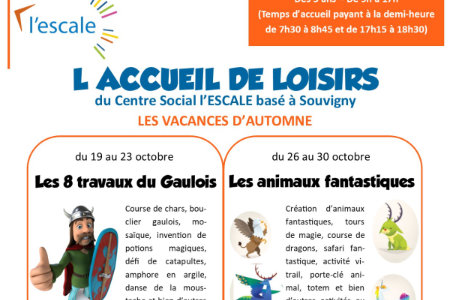 Vacances d&rsquo;Automne, l&rsquo;Accueil de Loisirs