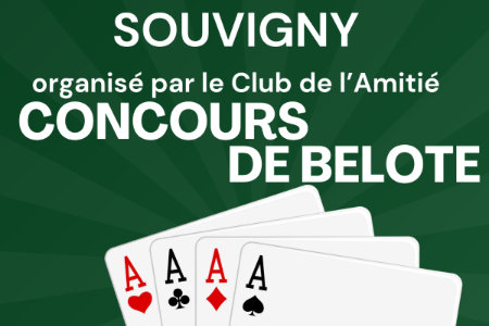 Concours Belote le 21 octobre