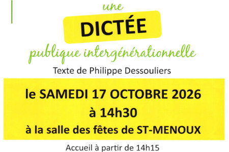 Dictée publique intergénérationnelle